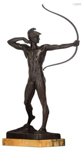 Geyger E.M., the archer, Jugendstil, with a castin…