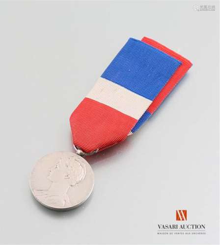 France, Ministry of Labour and Social Security, 1951 - Labour medal, silver echelon, faded ribbon, BE