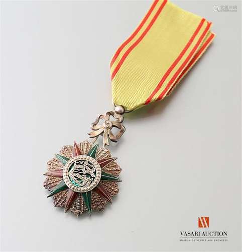 Tunisia - Order of Nichan Iftikhar, knight's insignia, wear and tear on the lapel, BE