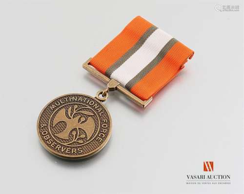 National Observer Force Medal in Sinai, Multinational force & observers, united in service for peace, TBE