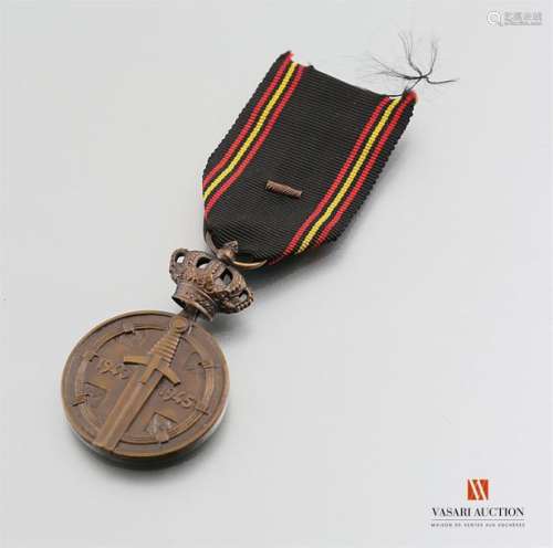 Belgium - Prisoner of War Medal 1940-1945 ribbon with a bronze bar