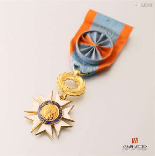 France - Civic Education Medal, Officer's Badge, TBE
