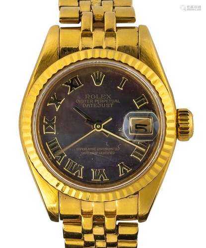 ROLEX Montre en or “Oyster Perpetual Datejust Lady…