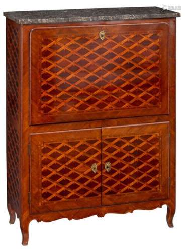 A Napoleon III secretaire à abattant with mahogany…