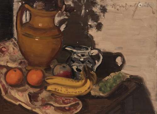 Malfait H., a still life with fruit, oil on canvas…