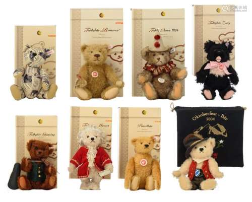 A collection of ten 'Steiff Teddybär', consisting …