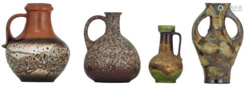 A collection of four vintage West Germany pottery …