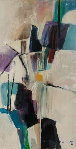 Van Opheusden J.P., a lyrical abstract painting , …