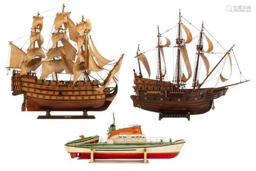 Three ship models named the 'Santa Maria' of Chris…