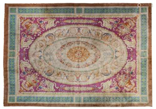 A large Aubusson type rug decorated in the manner …