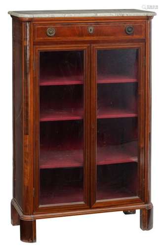 A Neoclassical mahogany veneered display cabinet w…