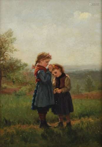 Charles Edouard Frère, 'a garland for sister', dat…