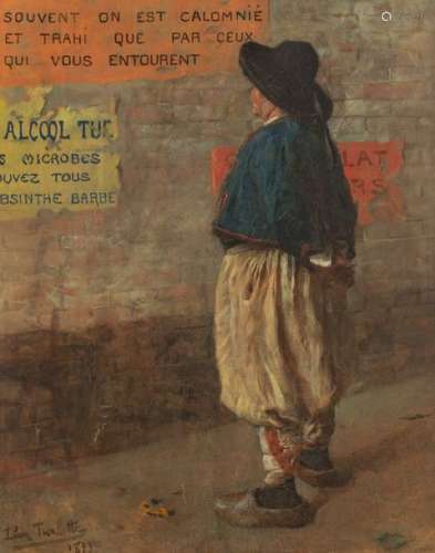 Torlotte Y., 'L'alcool tue', dated 1899, oil on ca…