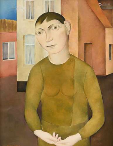 Mariëns I., the portrait of a girl, oil on canvas,…