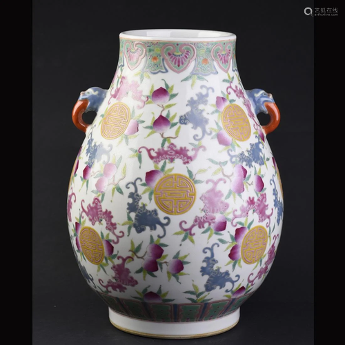 Chinese Enameled Porcelain Vase