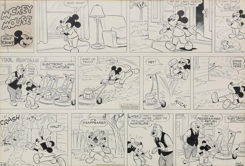 Mickey Mouse Sunday Comic Strip