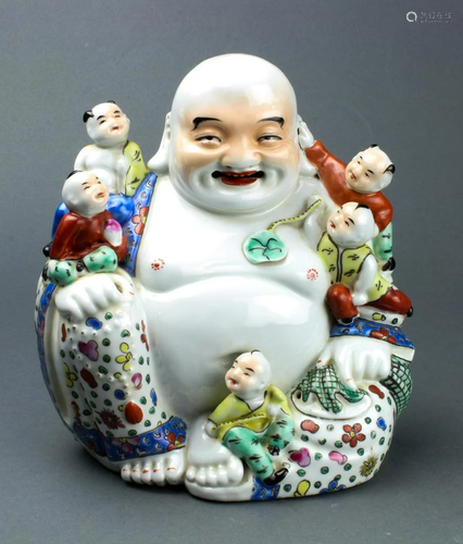 Chinese Mao jisheng Mark Ceramic Buddha