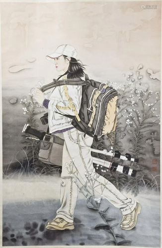 Chinese painting, hanging Scroll