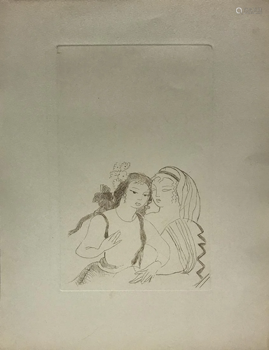 Set of 6 etchings, Marie Laurencin