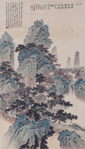 Chinese painting, in the manner of Zhang Daq…