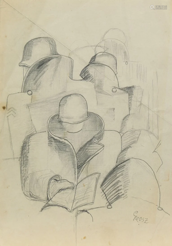 Work on paper, Attributed to George Grosz