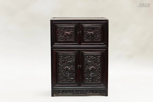 A Chinese Hardwood Cabinet