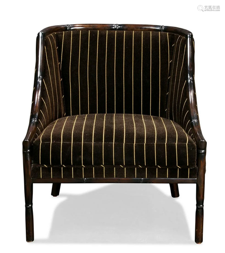 A Palecek designer lounge chair