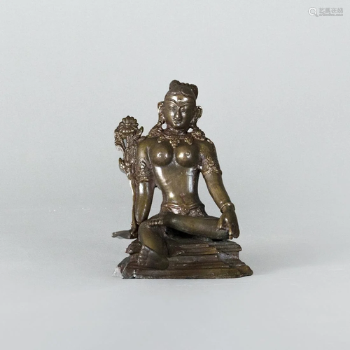 A Bronze Sculpture of Buddha