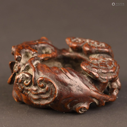 A carved Chinese ChenXiangmu Ornament