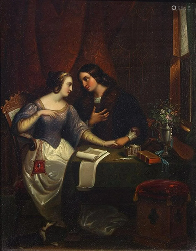 Painting, Abeilard et Heloise