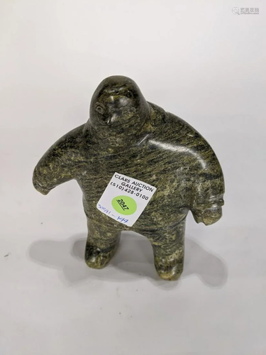 Inuit soapstone figural sculpture