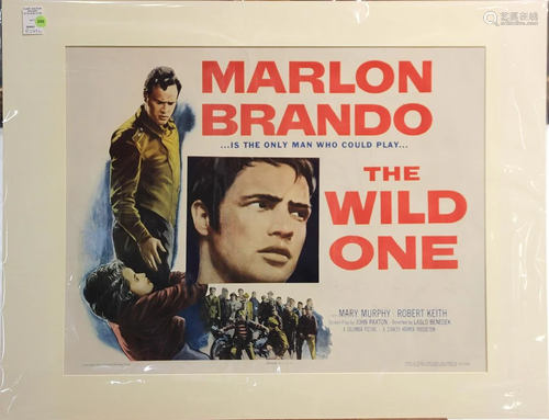 The Wild One, 1953, lithograph film poster