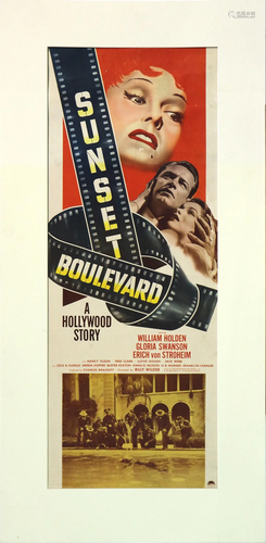 Sunset Boulevard, 1950, color lithograph fil…