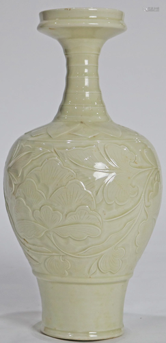 Chinese Ding-style Carved Baluster Vase