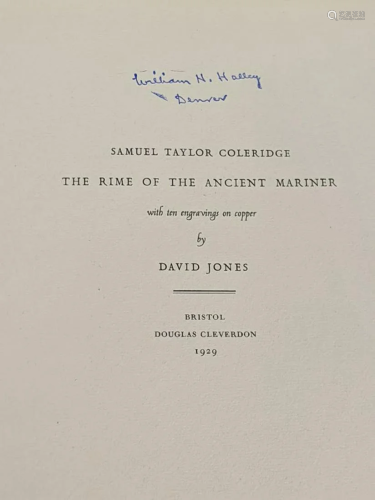 Samuel Taylor Coleridge, The Rime of th…