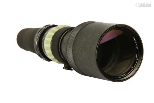 A Nikon 600mm f/5.6 Nikkor-P Auto Super Telephoto Lens
