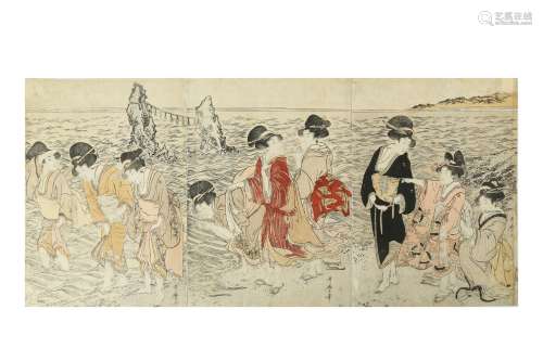 JAPANESE WOODBLOCK PRINTS BY UTAMARO.