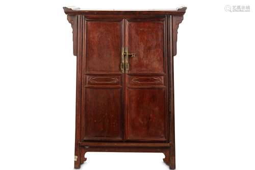 A CHINESE WOOD CABINET.