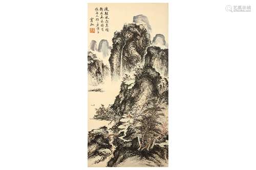 HUANG BINHONG (follower of, 1865 – 1955). LANDSCAPE.