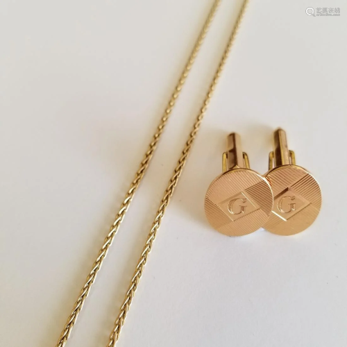 Collection of Two 14k Yellow Gold Items Incl…