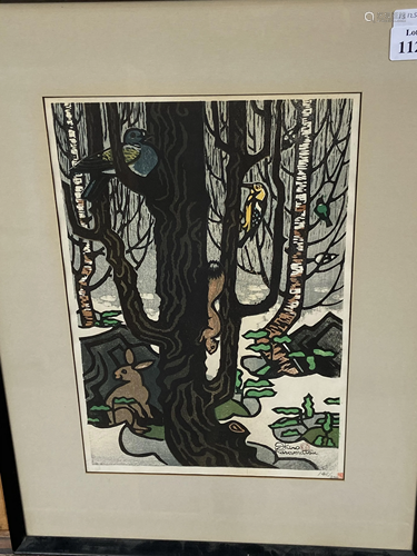 Framed, Shiro Kasamatsu, Signed and St…