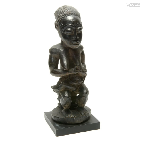 African Seated Figure of Mother