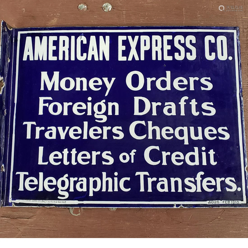 Vintage American Express Co. Sign, 13