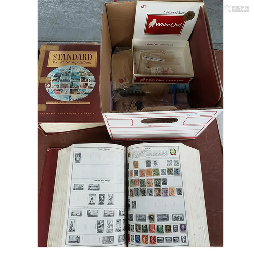 Box of Worldwide Stamps Mint, Used