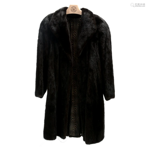 Blackglama Dark Ranch Mink Coat.