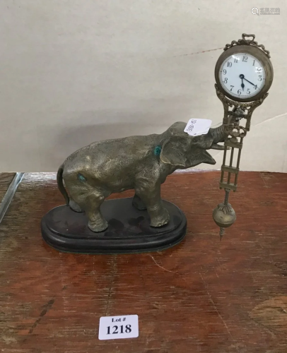 Junghans Elephant Swinger Clock on Wood …
