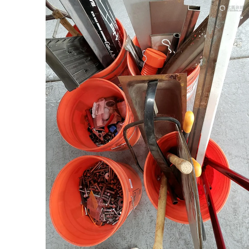 Five Buckets of Automotive Tools and Acce…