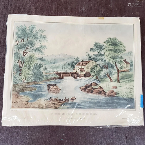 Unframed Colored Lithograph 