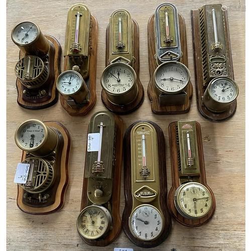 American Set of Nine Thermometer / Clock