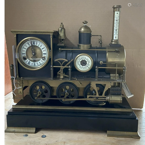 Locomotive Clock, Barometer & Thermometer